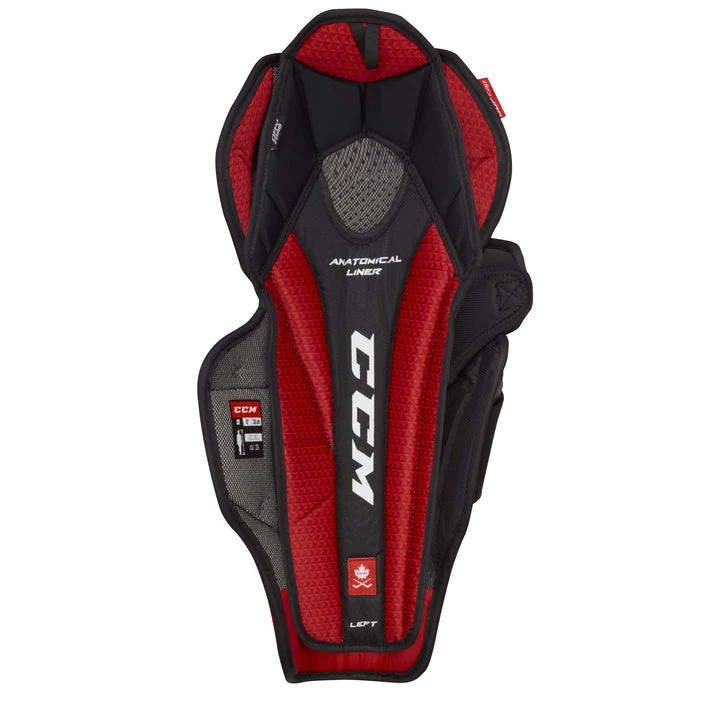 CCM JetSpeed FT4 Pro Junior Hockey Shin Guards (2021) 4 CCM JetSpeed FT4 Pro Junior Hockey Shin Guards (2021) - Image 2